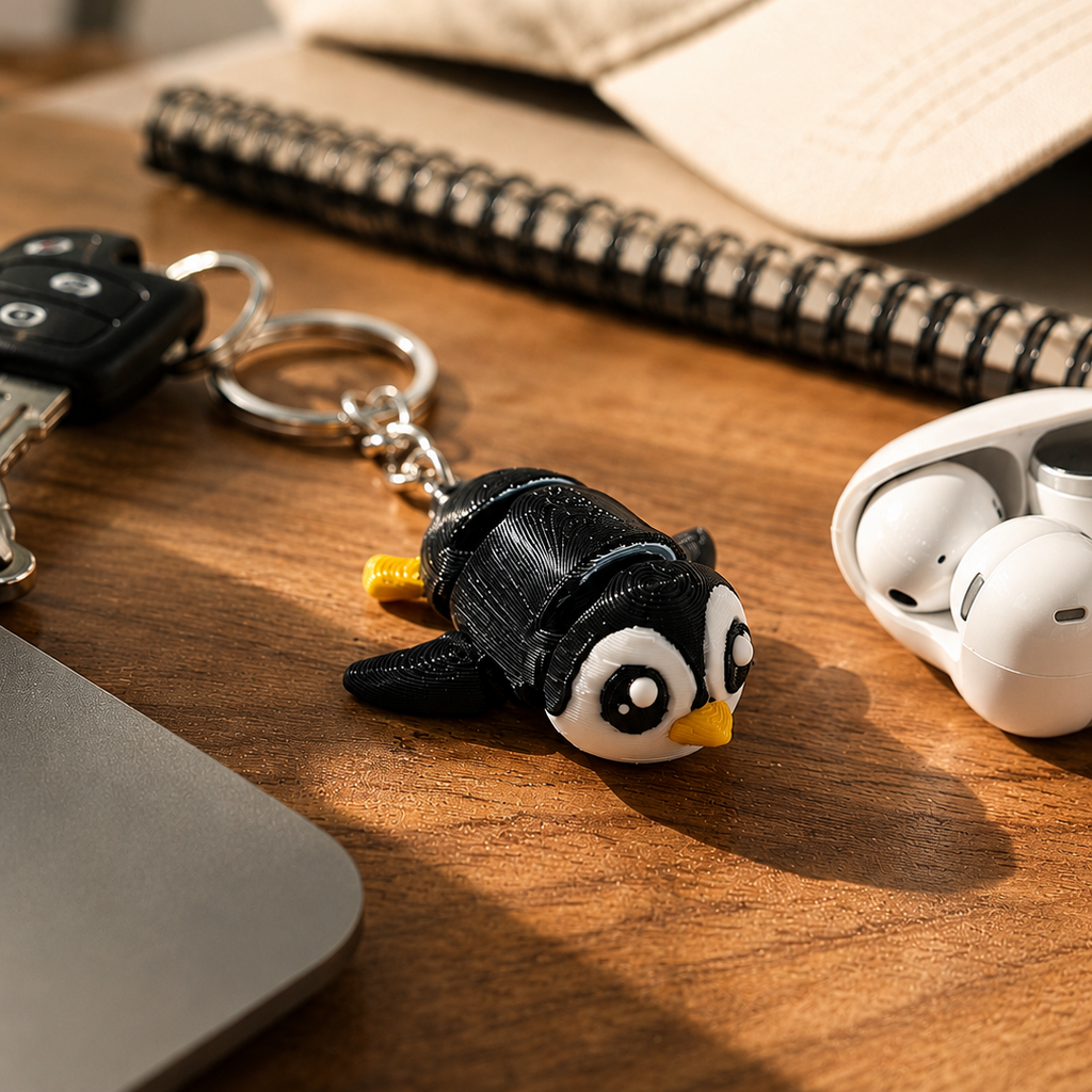 Baby Penguin Keychain