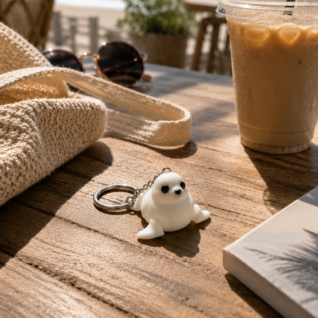Baby Seal Keychain