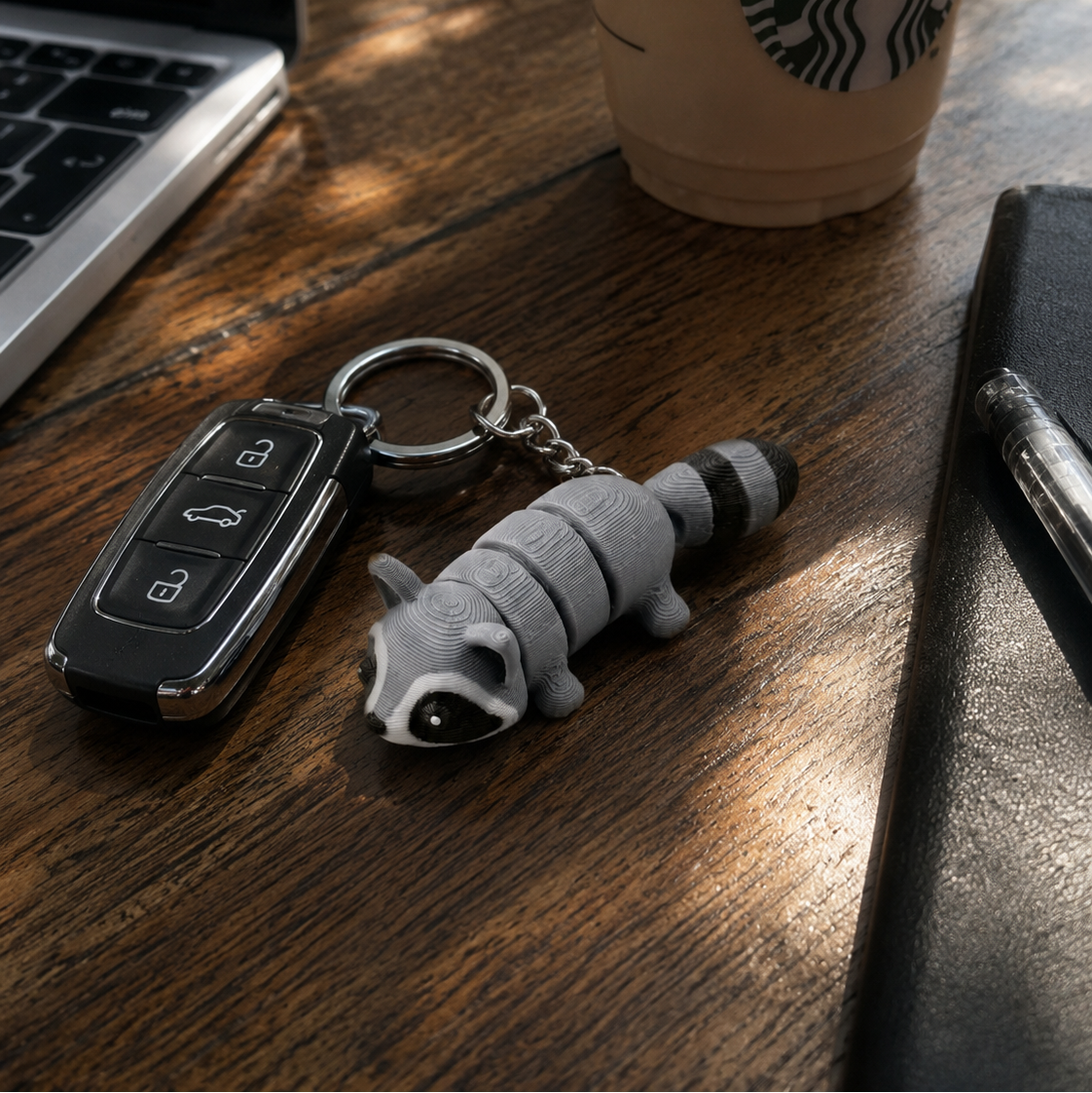 Raccoon Keychain
