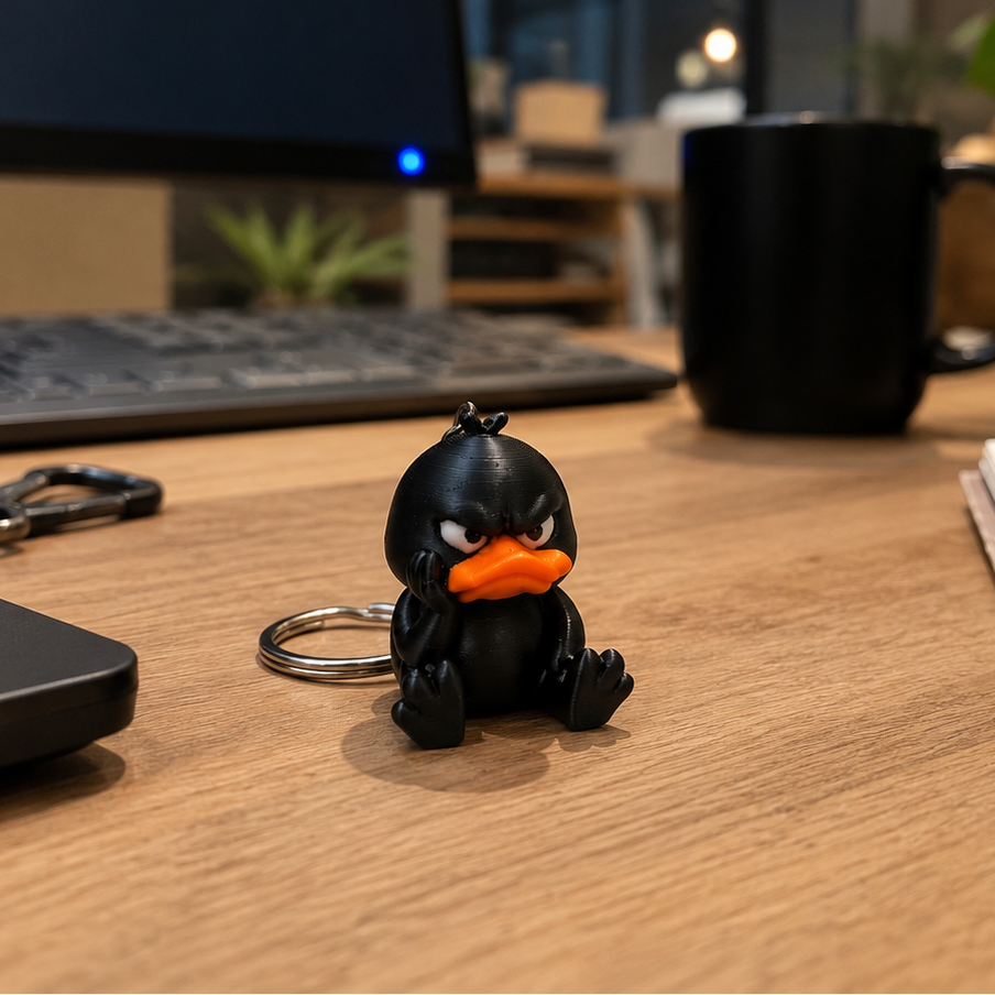 Black Angry Duck