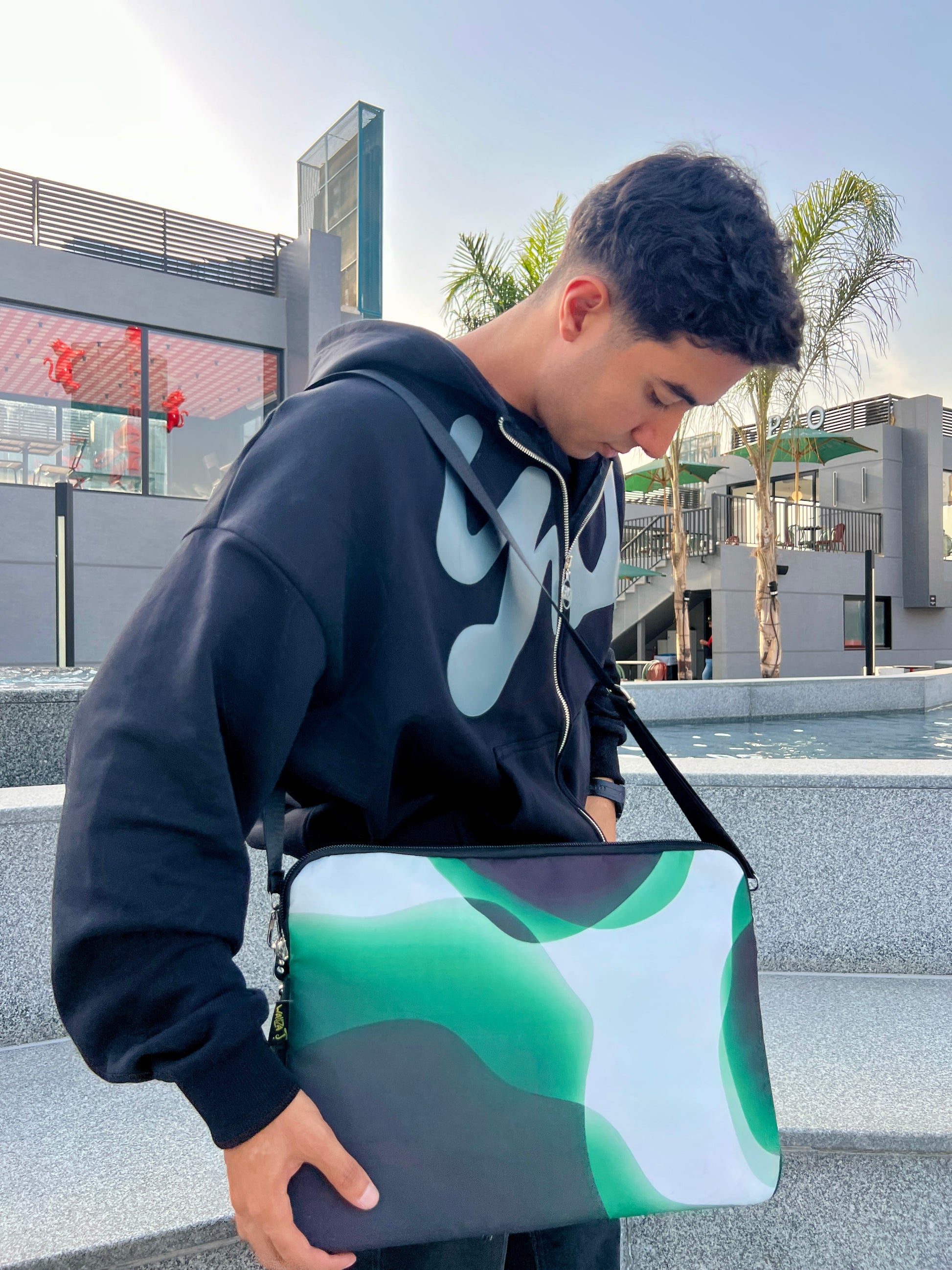 Emerald Flow laptop Sleeve