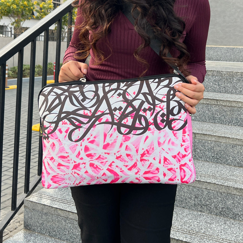 Pink Arabesque Laptop Sleeve